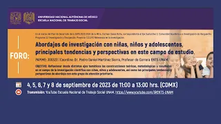 Abordajes de investigación con niñas, niños y adolescentes,
principales tendencias y perspectivas...