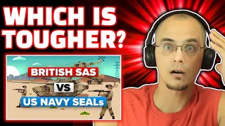 American Reacts to British SAS Soldiers vs US Navy Seals - Military Training Comparison (🇺🇸VS🇬🇧)