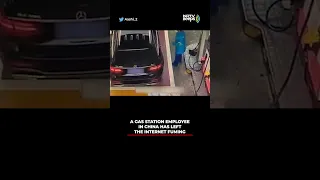 Viral: Mercedes Owner Throws Cash On Ground At Petrol Station, Attendant Breaks Down