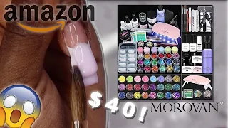 Morovan Amazon Beginner nail kit unboxing | Comes with nail lamp! 😱