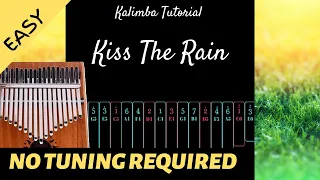 Kiss The Rain - Yiruma | Kalimba Tutorial (Easy)