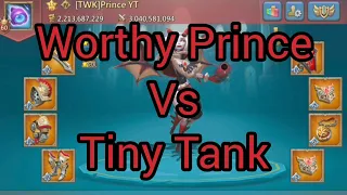 Worthy Prince Vs Tiny Tank LIVE! Who will win? T4 Rally trap in action - LORDS MOBILE