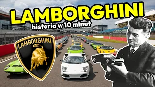 Lamborghini - historia Lamborghini w 10 minut (Miura Countach Diablo Murcielago Gallardo Huracan)