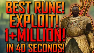 Elden Ring | 1+ MILLION RUNES! Every 40 SECONDS! | BEST RUNE! Farming EXPLOIT! |  AFTER PATCH!