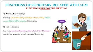 66 - Functions of Secretary Related to Annual General Meeting (AGM)