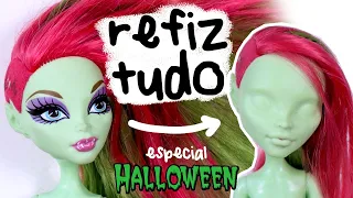 RECRIANDO UMA BONECA COMPLETAMENTE! - CUSTOMIZANDO ROSTO, CABELO E ROUPAS!