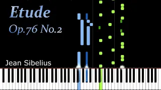 Etude Op. 76, No. 2 - Jean Sibelius | Piano Tutorial | Synthesia | How to play