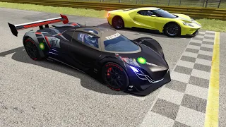 Mazda Furai vs Ford GT at Monza Full Course