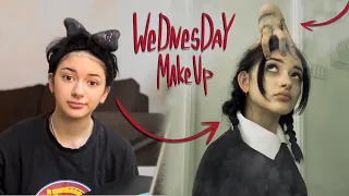 WEDNESDAY COSPLAY/Make Up Tutorial/VIRAL TREND on TIKTOK/THING MAKE UP