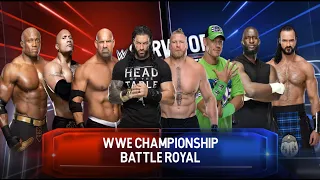 ROYAL RUMBLE | john cena+brock lesnar+the rock+roman reigns +lashley+ goldberg +omos+ micintyre