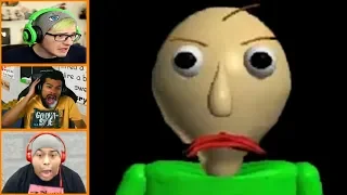 More Let's Players Reaction To Making Baldi Angry | Baldi's basics in education and learning