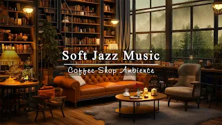 Spring Coffee Shop Ambience & Soft Jazz Music ☕ Relaxing Jazz Background Music to Studying, Working