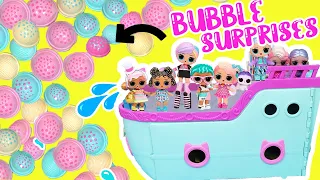 LOL Surprise Mega Ball Magic Surprises! Dolls on Spring Break! Squishy Sand and Bubbles