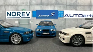 1:18 BMW E46 M3 Comparison