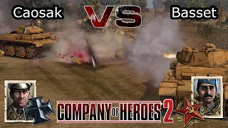 Coh2 1v1 | Caosak vs Basset | Rocket master