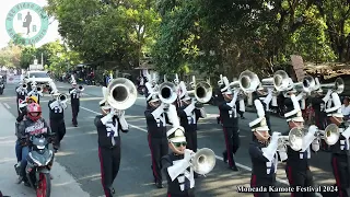 University of Luzon Drum and Bugle Corps at Moncada Kamote Festival 2024 - street parade 1