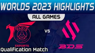 PSG vs BDS Highlights ALL GAMES Worlds Play in Qualifiers 2023 PSG Talon vs Team BDS by Onivia