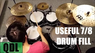 Useful 7/8 Herta Fill - QUICK DRUM LESSON