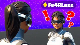 I Got Caught Pretending to be Fe4RLess in Fortnite... (he confronted me)