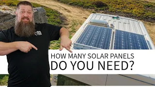 How many solar panels do I need on my RV?