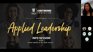 Info Session: Applied Leadership Meeting Recording