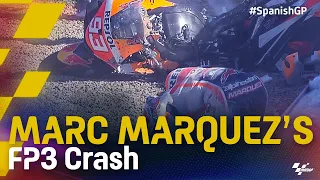 Marc Marquez's FP3 crash | 2021 #SpanishGP