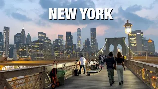 New York City LIVE Downtown Brooklyn, Brooklyn Heights & Downtown Manhattan via Brooklyn Bridge