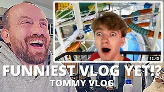 BEST VLOG YET! TommyInnit Funniest YouTuber Tag in Water Park! (REACTION!) TommyVlog | Tom Simons