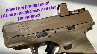 First FDE auto brightness red dot optic for HELLCAT/Glock MOS for under $200! Vector Optics SCRD-53.