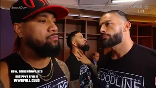 Roman Reigns Talks to Jimmy uso backstage wwe smackdown November 5,, 2021