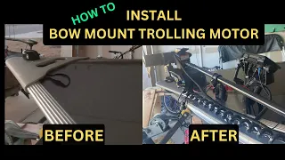 Bow Mount Trolling Motor Mount DIY - Open Bow Aluminum Boat