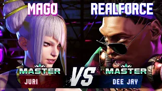 SF6 ▰ MAGO (Juri) vs REALFORCE (Dee Jay) ▰ Ranked Matches ▰ High Level Gameplay