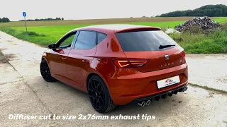 Seat Leon fr 1.4 Full RVS exhaust (catback) and air intake🇧🇪