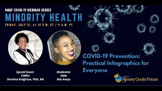 National Minority Quality Forum Webinar: COVID-19 Prevention: Practical Infographics for Everyone