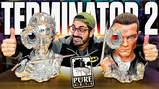 ¡INCREÍBLES! 😱 TERMINATOR 2 T-1000 ART MASK DELUXE EDITION (NORMAL Y METAL LÍQUIDO) DE PUREARTS