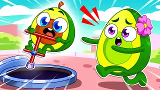 Safety Tips on the Playground 😱 Manhole Cover is Dangerous || More Funny Stories for Kids