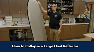 How to Quickly Collapse a Large Oval Reflector