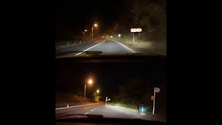 Philips RacingVision vs OSRAM Nightbreaker LASER High Beam Comparison