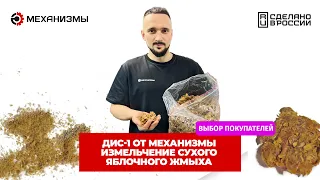 Измельчитель яблочного жмыха на ДИС-1 от МЕХАНИЗМЫ #измельчитель