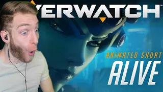 TRACER VS WIDOWMAKER!! Reacting to "Alive" Overwatch Animated Short & "Are You With Us?"