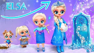 Elsa Growing Up from Broke to Rich! 32 Frozen DIYs for LOL