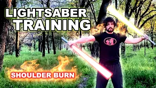 JAR' KAI LIGHTSABER FORM | WORKOUT WITH ME REFINE YOUR DUAL WIELDING SKILLS | LIGHTSABER TRAINING