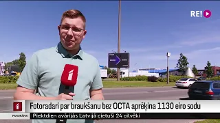 Fotoradari par braukšanu bez OCTA aprēķina 1130 eiro sodu