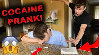 COCAINE PRANK ON TWIN BROTHER *HE HIT ME*