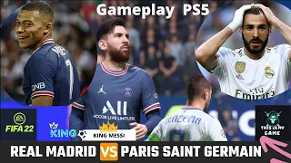 FIFA 22 - PSG Vs. Real Madrid - UEFA Champions League 21/22 // Party 2  // Full Match Gameplay | 4K