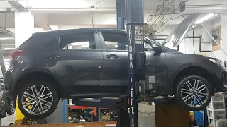 KIA RIO 2018 /2019 MODEL/ ENGINE Oil change and inspection and Brakes cleaning