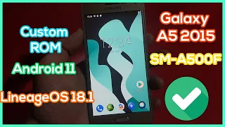 Install LineageOS 18.1 on Galaxy A5 SM-A500F - Best Custom OS ROM Android 11