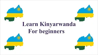 Learn Kinyarwanda Lesson #1 for beginners