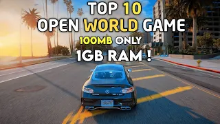 Top 10 Open World Games Under 100MB 1GB RAM/Dual Core Without Graphics Card 2022