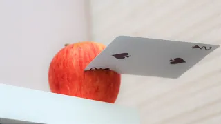 How to Throw Cards FAST to cut up fruit apples and more like in Now you see me - Tutorial plus tips
